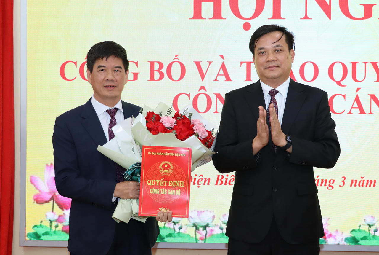 Ban Quản lý dự án các công trình NN&PTNT tỉnh Điện Biên có tân giám đốc