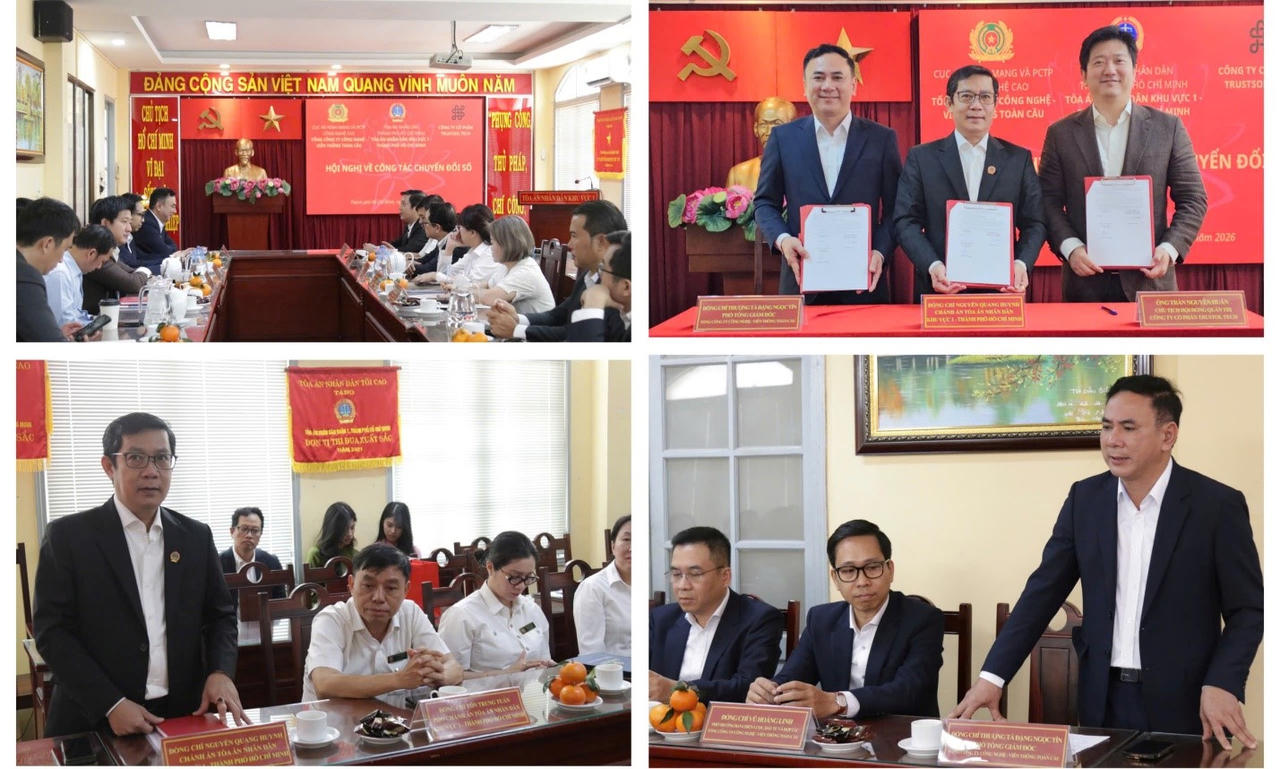 Các bên cũng tập trung trao đổi, thảo luận về định hướng ứng dụng công nghệ trong hoạt động của tòa án, các giải pháp bảo đảm an toàn, an ninh mạng, bảo mật thông tin; cũng như khả năng kết nối, liên thông dữ liệu giữa các hệ thống phục vụ hoạt động tư pháp.