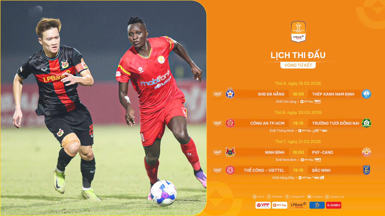 Tứ kết cúp Quốc gia: Ninh Bình vào bán kết?