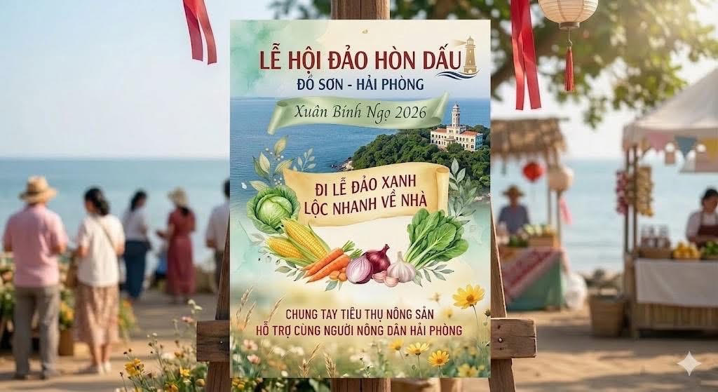 Điểm mới của lễ hội là hoạt động “đi lễ đảo xanh - xách lộc về nhà”.