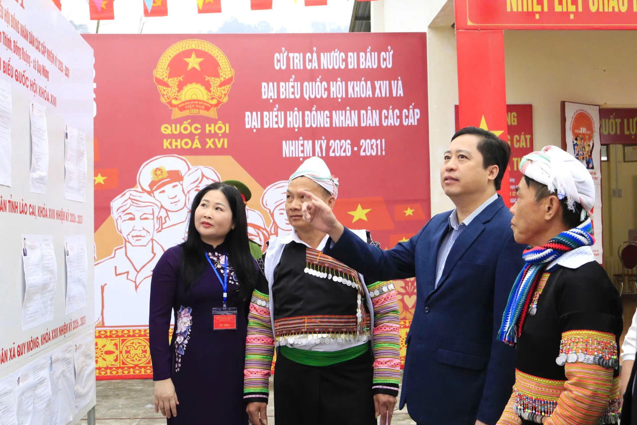 Thành công của ngày hội bầu cử tại Lào Cai bắt nguồn từ sự thống nhất ý Đảng, lòng dân