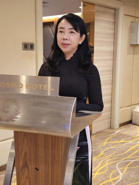 Bà Nguyễn Tâm Tuyết Trinh, Phó Giám đốc Trung tâm Xúc tiến Đầu tư Thương mại và Du lịch tỉnh An Giang.