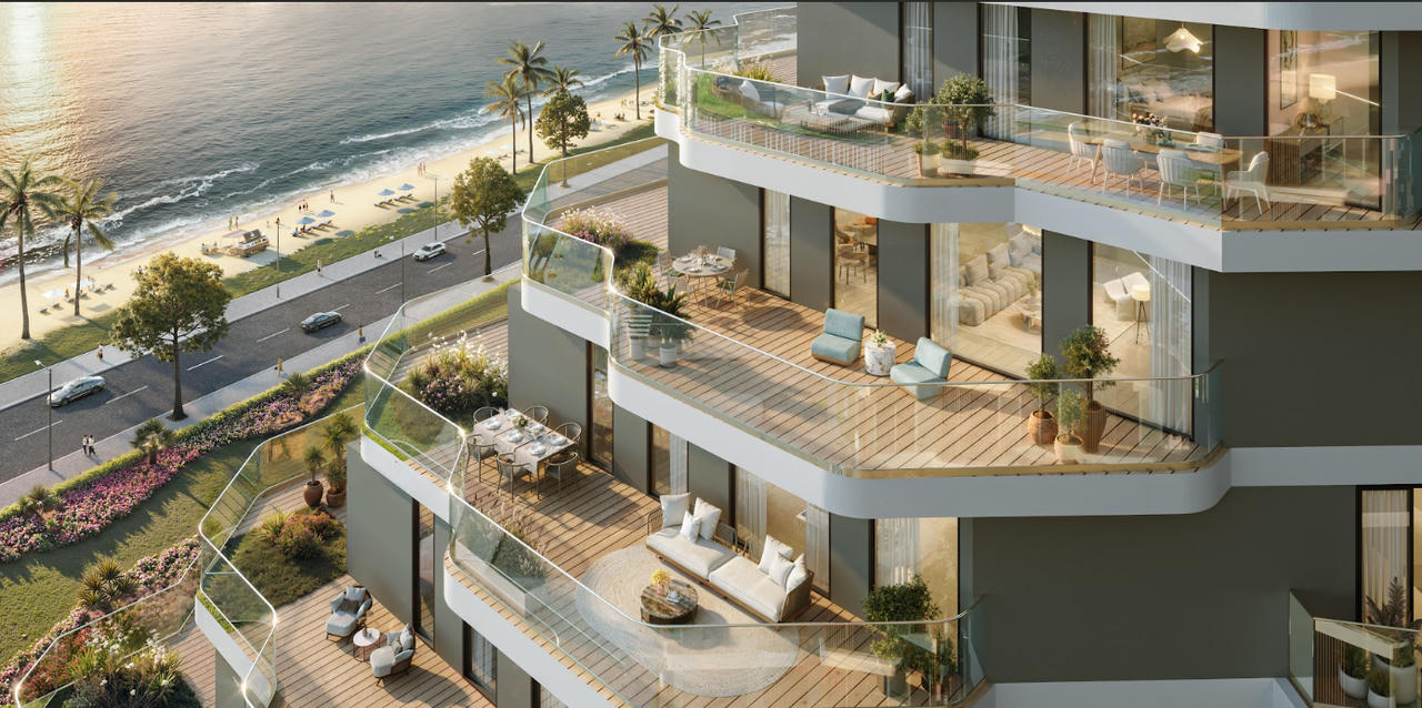 Kiến trúc giật cấp độc đáo, gợi liên tưởng đến những tầng sóng đang mềm mại chuyển động.