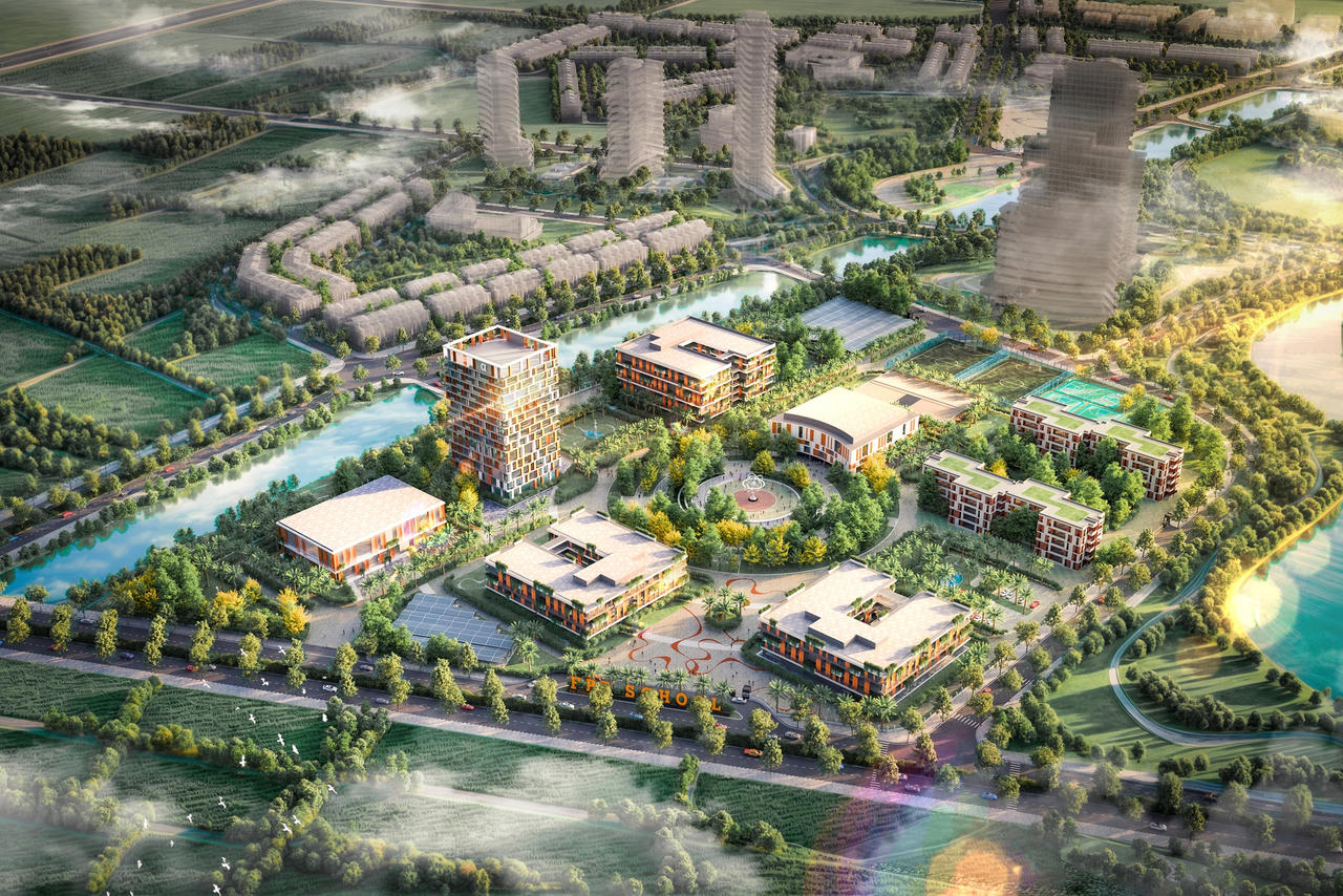 Phối cảnh chung Tổ hợp giáo dục FPT tại Hải Phòng.