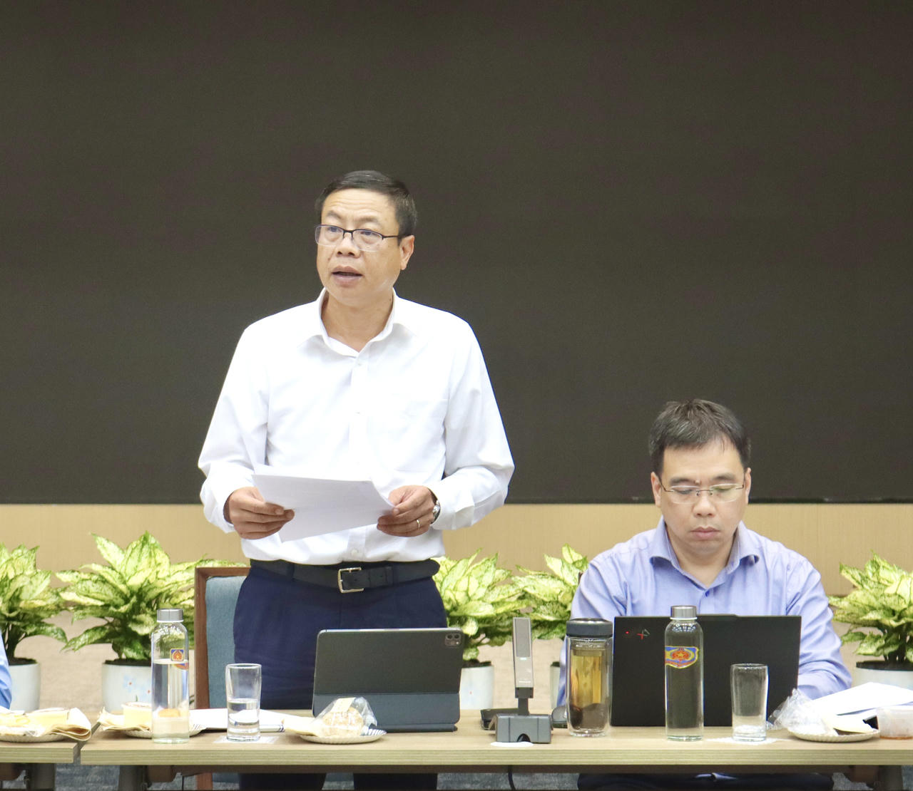 Thứ trưởng Bộ Khoa học và công nghệ Lê Xuân Định phát biểu.