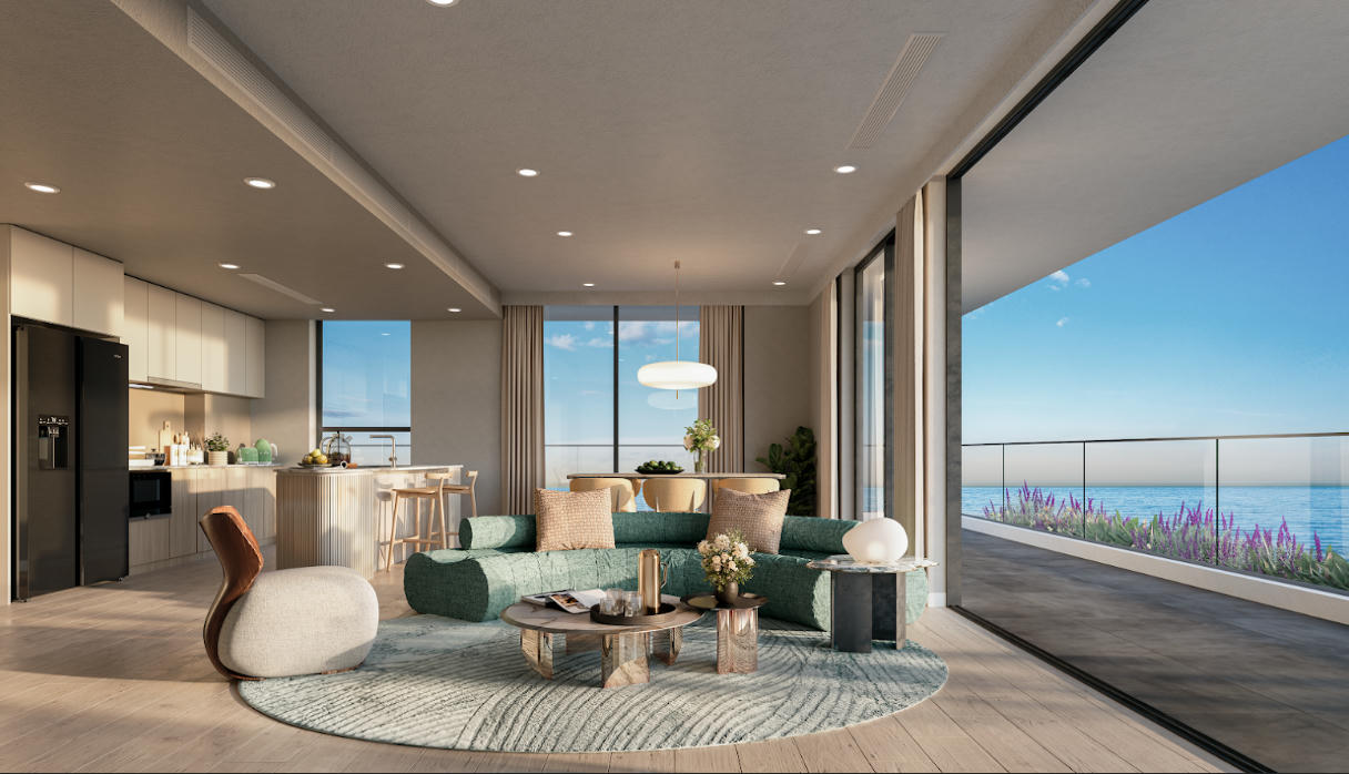 Tầm nhìn panorama hướng biển mang đến trải nghiệm sống trọn vẹn tại The Ocean Cruise.