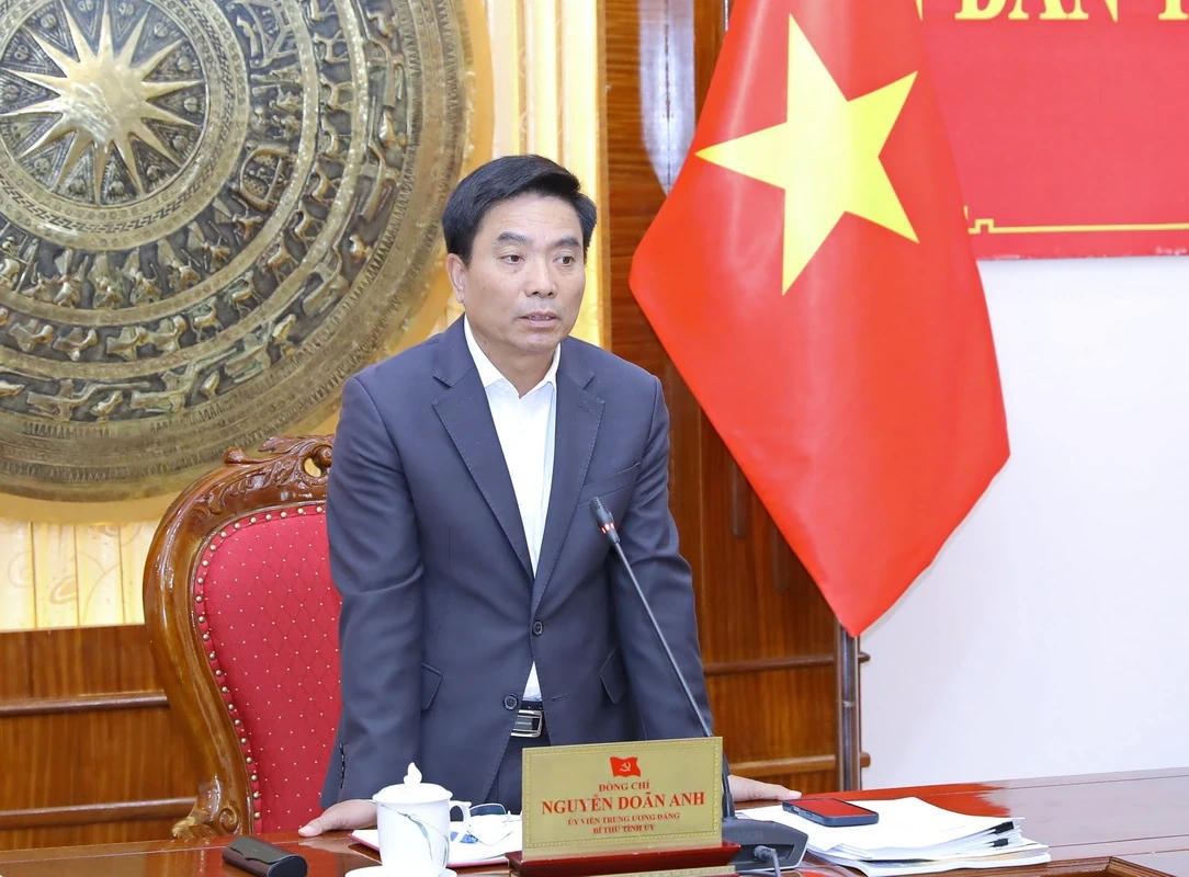 Bí thư Tỉnh ủy Thanh Hóa Nguyễn Doãn Anh phát biểu kết luận hội nghị.