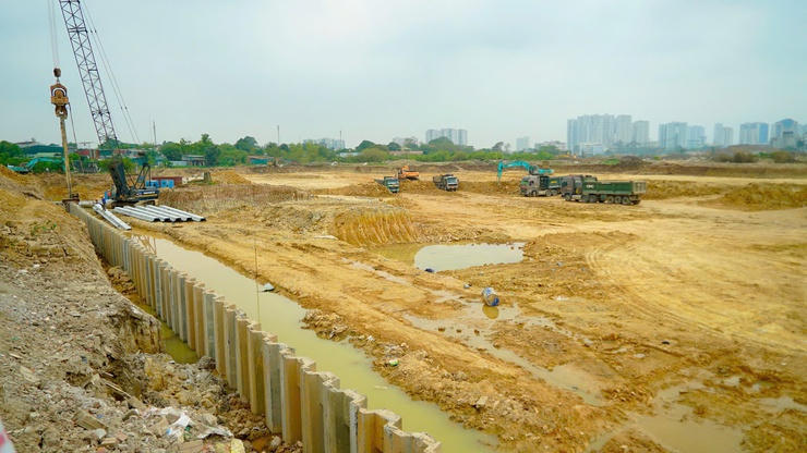 Phường Từ Liêm (Hà Nội) kiểm tra, thúc đẩy tiến độ dự án hồ điều hòa Phú Đô