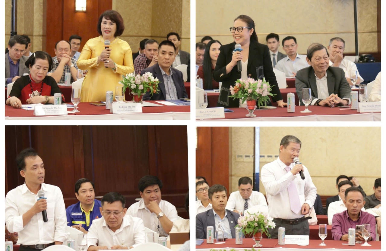 Các doanh nghiệp, nhà đầu tư trong nhiều lĩnh vực khác nhau sôi nổi tham gia phát biểu ý kiến, kiến nghị