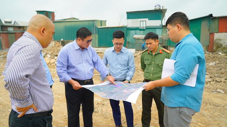 Phường Từ Liêm (Hà Nội) kiểm tra, thúc đẩy tiến độ dự án hồ điều hòa Phú Đô