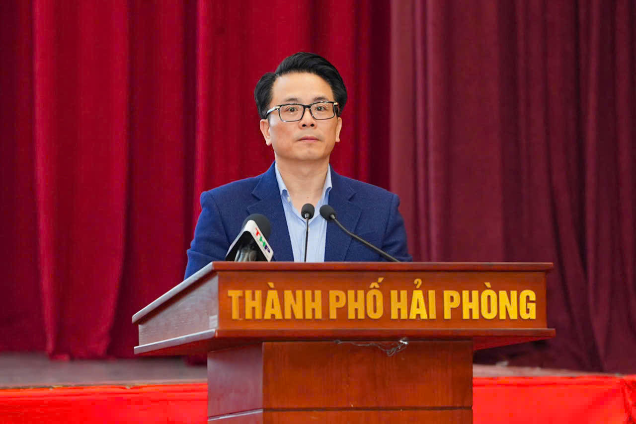 Ông Lê Trí Vũ, Trưởng Ban Tổ chức Thành ủy Hải Phòng.