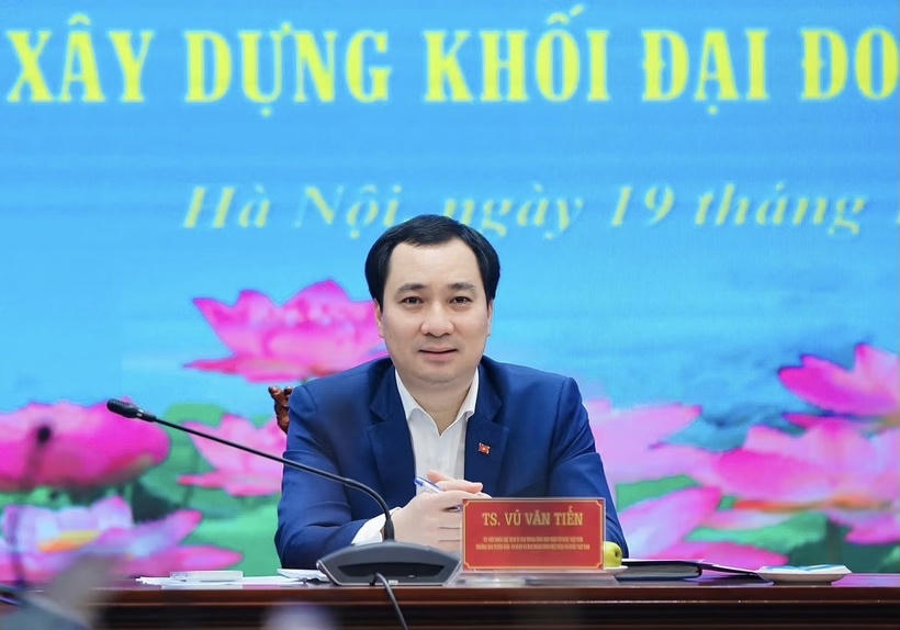 Ông Vũ Văn Tiến, Trưởng ban Tuyên giáo và Dân vận Đảng ủy Cơ quan Ủy ban Trung ương Mặt trận Tổ quốc Việt Nam.