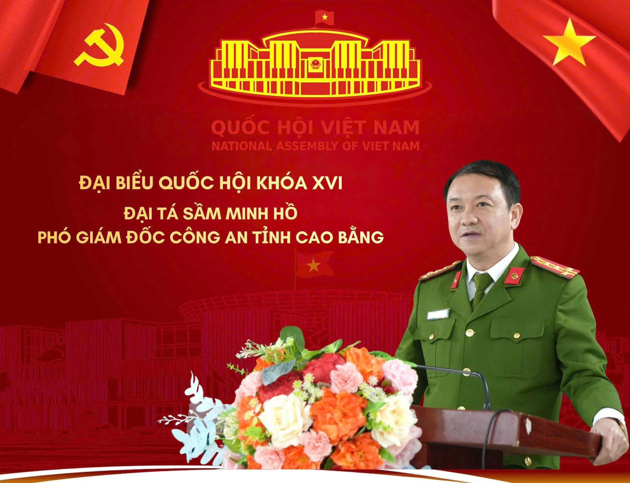 Đại tá Sầm Minh Hồ trúng cử đại biểu Quốc hội khóa XVI
