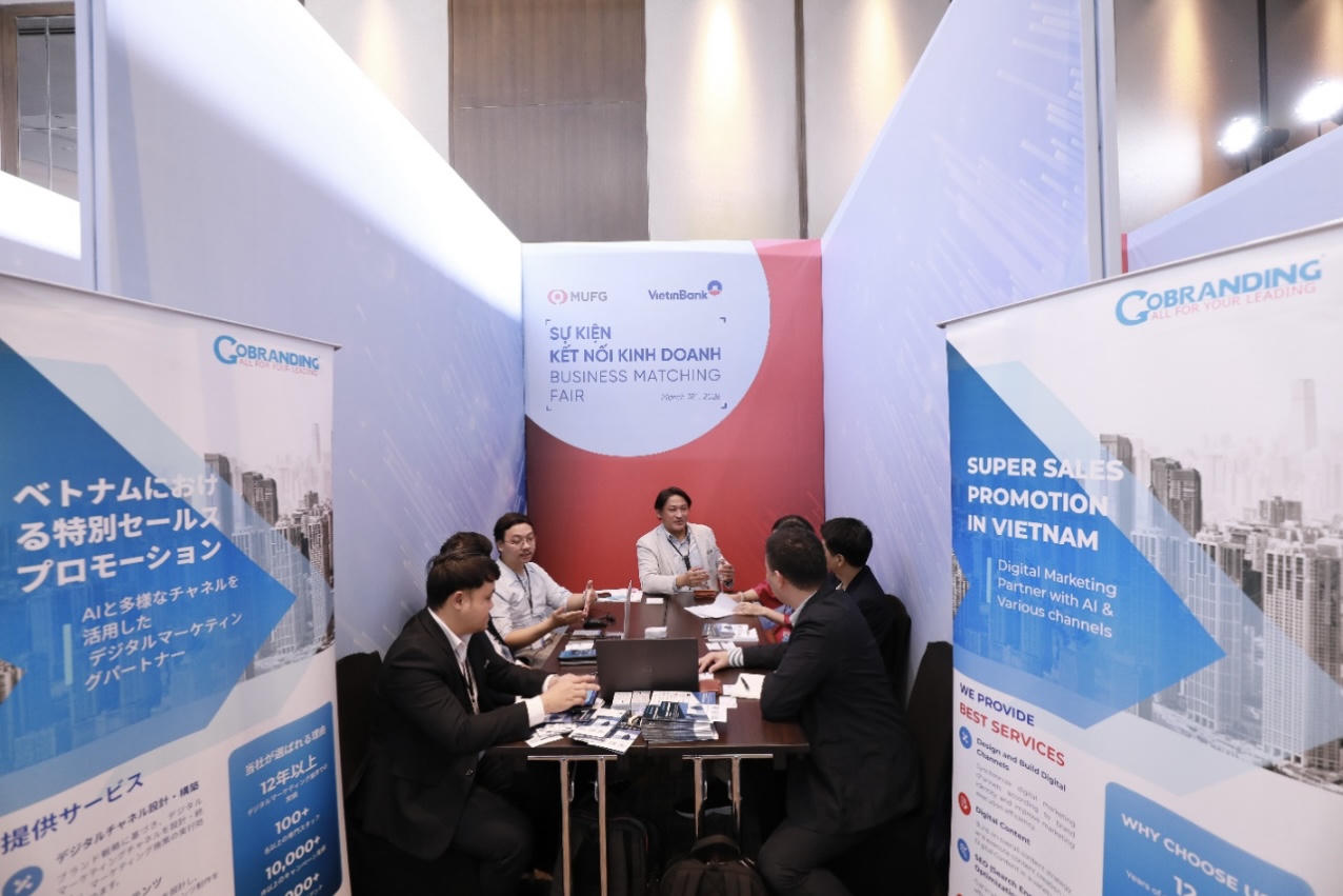 Các doanh nghiệp gặp gỡ 1:1 tại sự kiện.