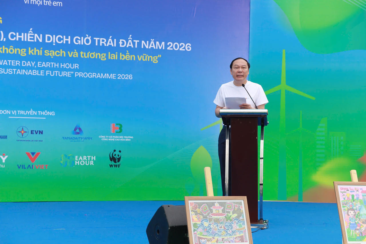 Thứ trưởng Bộ NN&MT Lê Công Thành phát biểu tại buổi lễ.