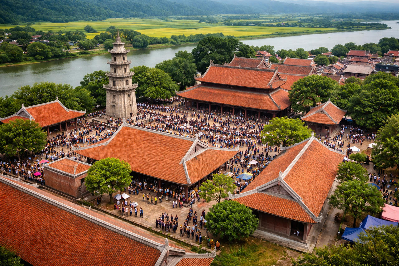 Lễ hội Chùa Vĩnh Nghiêm: Không gian hội tụ tinh hoa Phật giáo Trúc Lâm