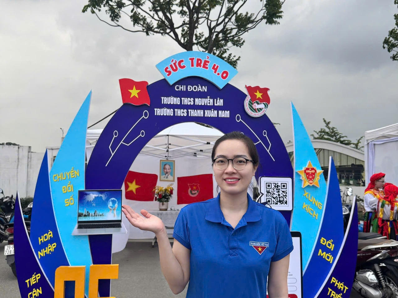 Bạn Hoàng Xuân Phương - UVBCH chi đoàn cơ sở Trường THCS Thanh Xuân Nam