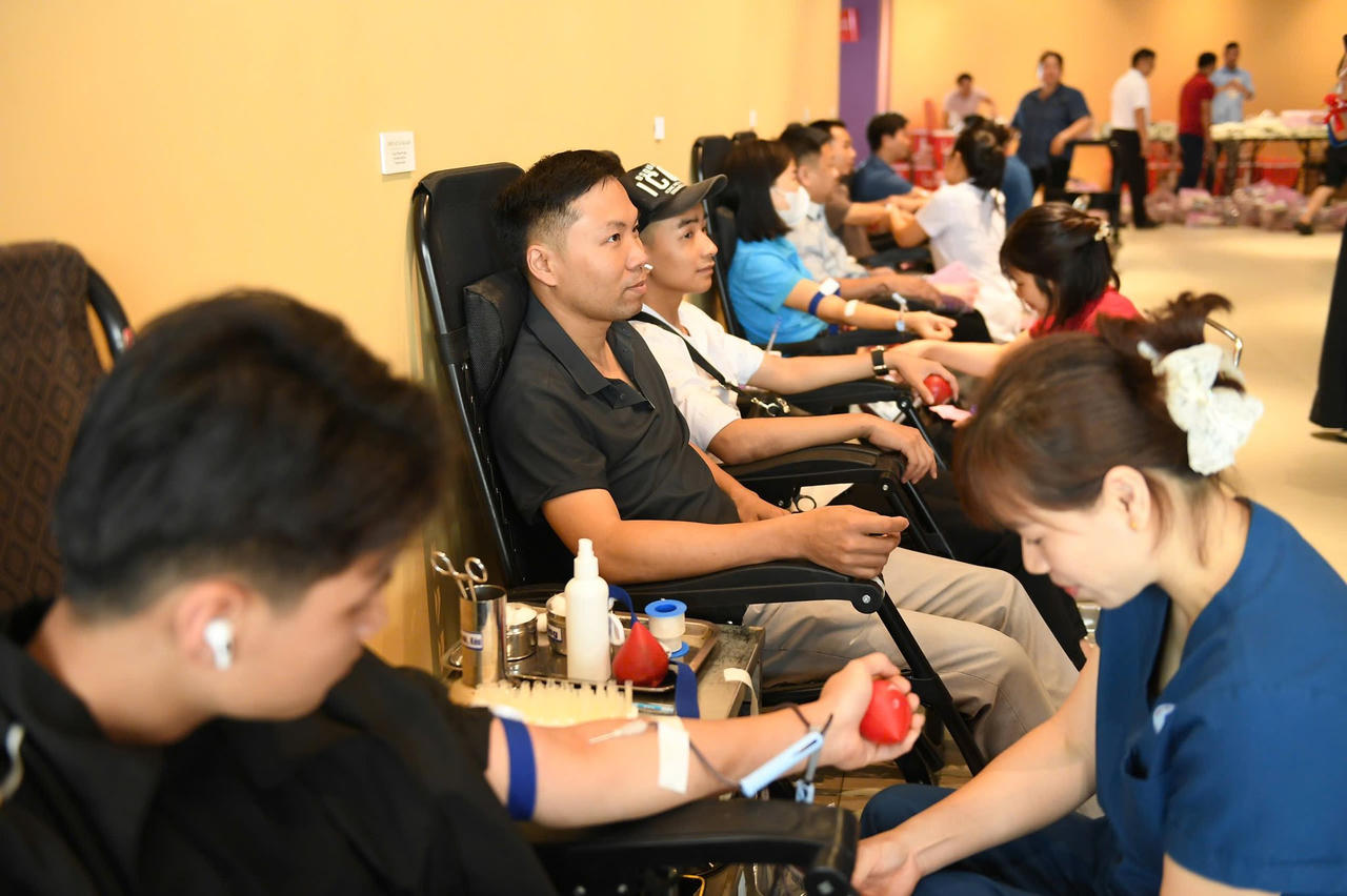 “Giọt hồng Cội Việt” năm 2026 đặt mục tiêu tiếp nhận 900 đơn vị máu. (Ảnh: Xuân Hồng)