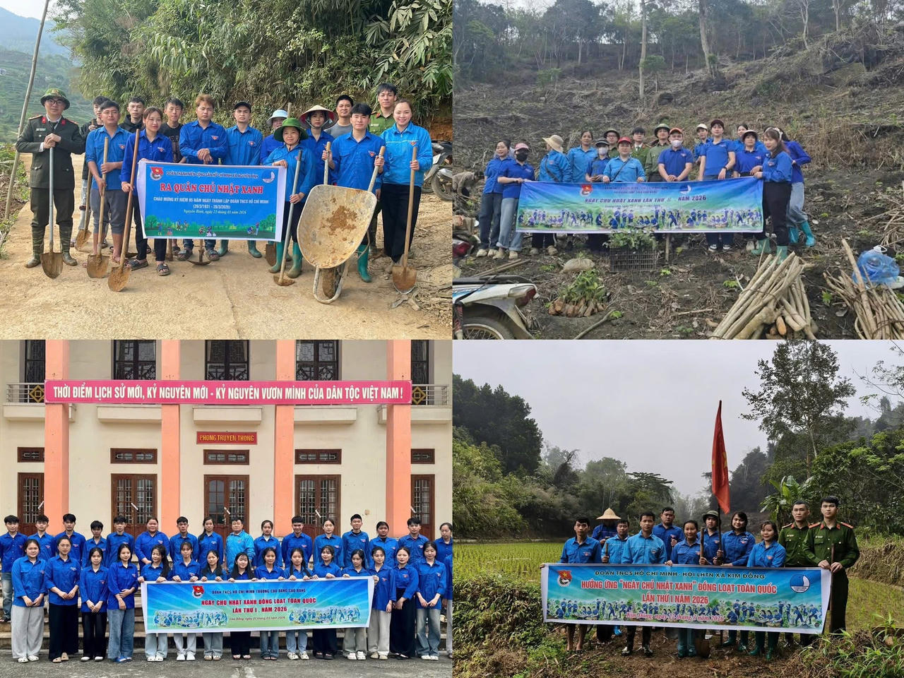 Tuổi trẻ Cao Bằng sôi nổi ra quân "Chủ nhật xanh" 
