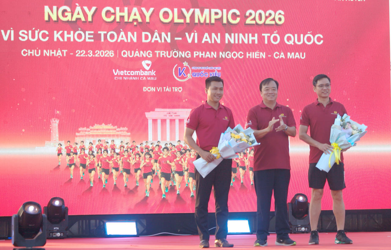 Cà Mau hưởng ứng “Ngày chạy Olympic vì sức khỏe toàn dân - Vì an ninh Tổ quốc”