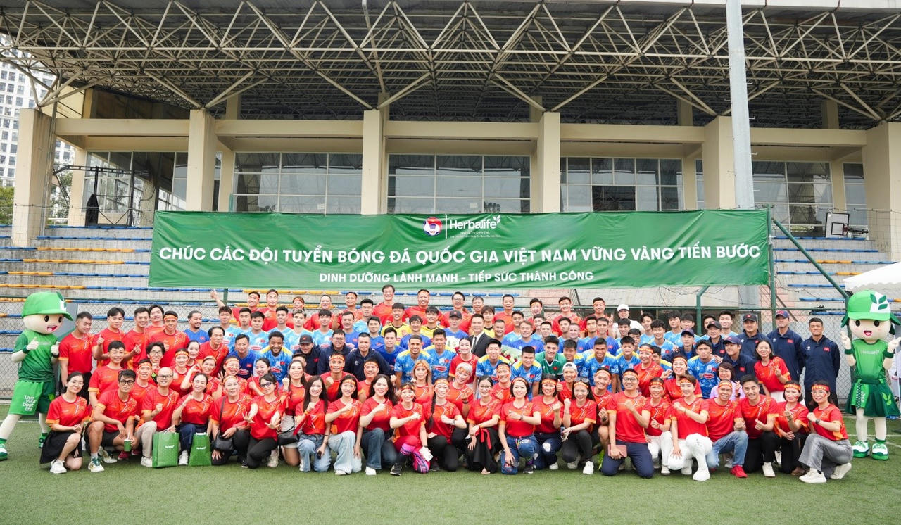 Herbalife tiếp bước dinh dưỡng lành mạnh cho Đội tuyển bóng đá Việt Nam chinh phục mùa giải 2026 thành công