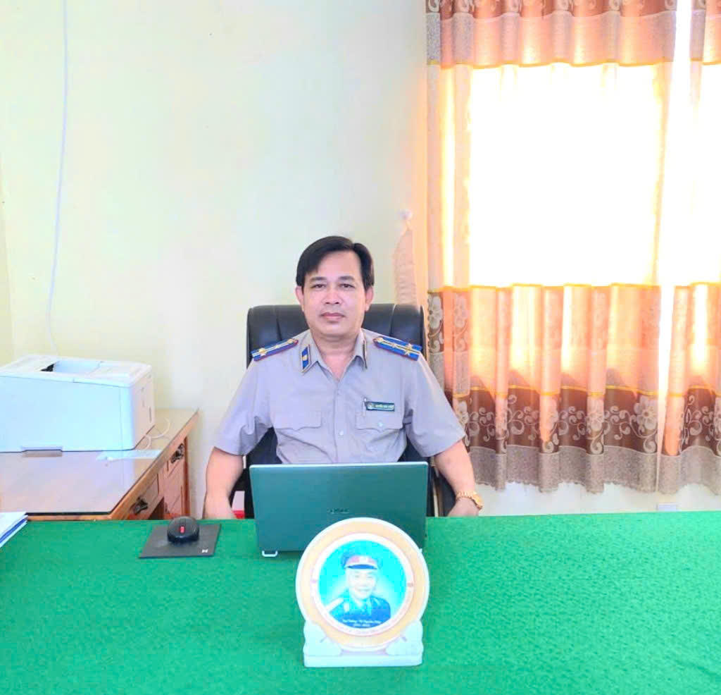 Đồng chí Nguyễn Văn Thiện, Bí thư Chi bộ, Trưởng phòng Phòng THADS Khu vực 9 – Cà Mau