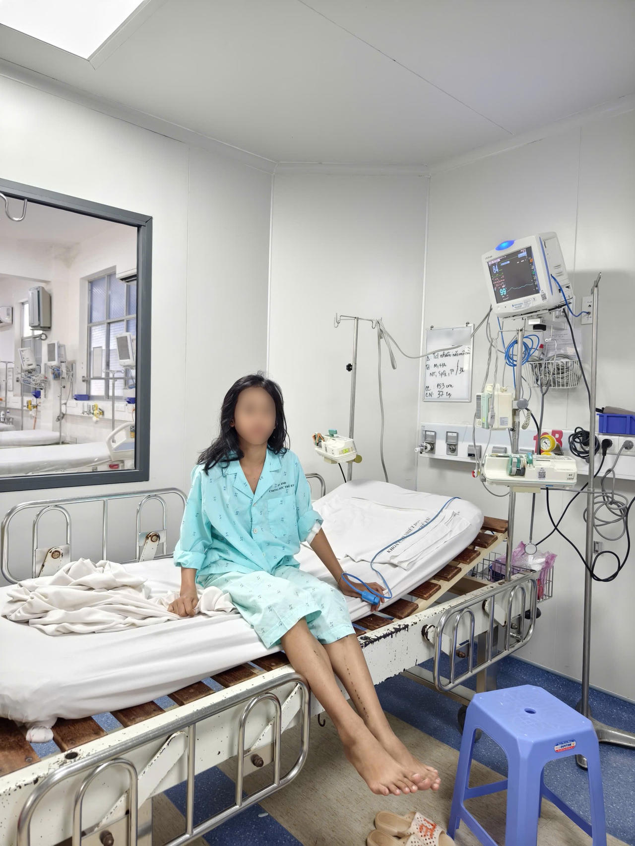 Sức khỏe của BN Y.V đã ổn định hơn rất nhiều sau 3 ngày nhập viện điều trị tích cựctại BV Bệnh Nhiệt đới TP HCM.