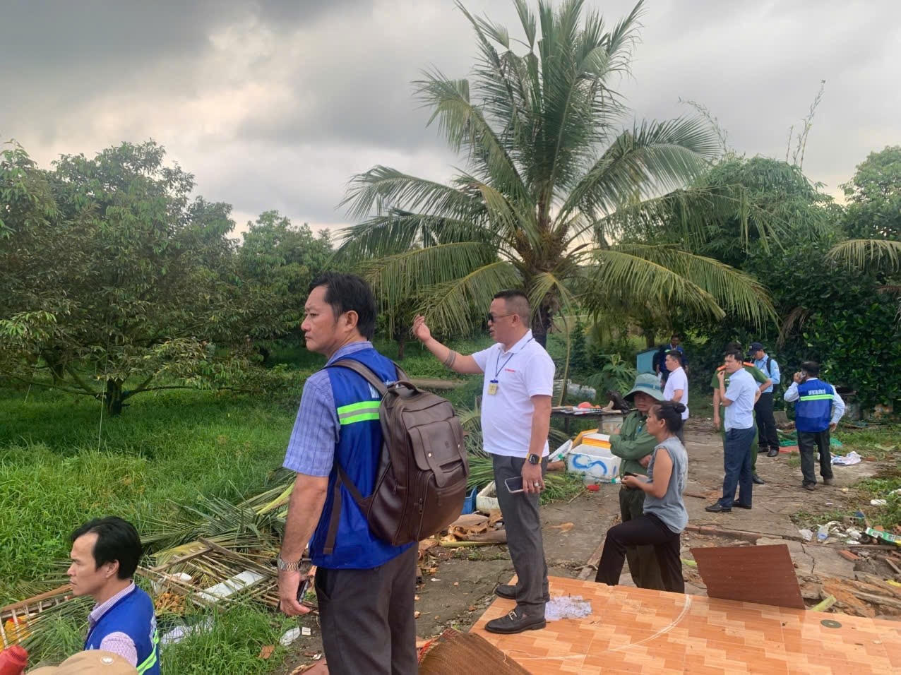 Bà Trần Ngọc Yến đã tự ý xây dựng nhà ở, đào ao và trồng cây lâu năm trên phần đất công 