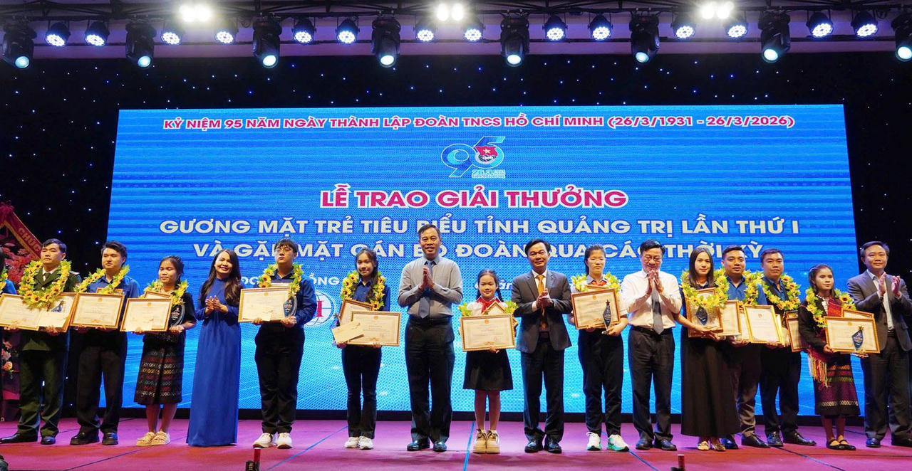 Quảng Trị vinh danh 20 gương mặt trẻ tiêu biểu