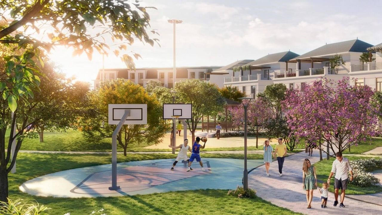 Khu thể thao đa năng tại Sao Mai Residence, góp phần kiến tạo phong cách sống năng động cho cư dân đô thị mới.