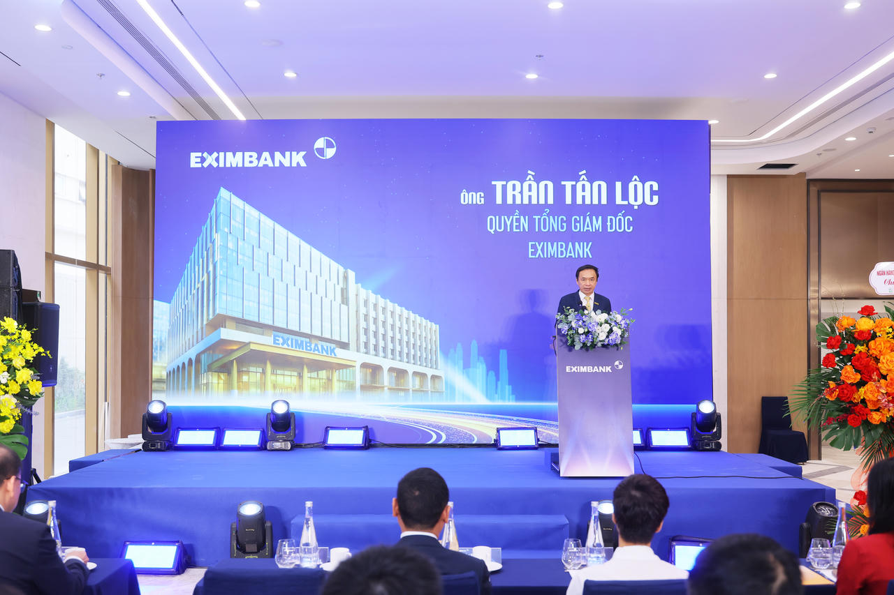 Phát biểu của Ông Trần Tấn Lộc, Quyền Tổng Giám Đốc Eximbank trong Lễ khai trương Trụ sở chính tại Hà nội của Eximbank.