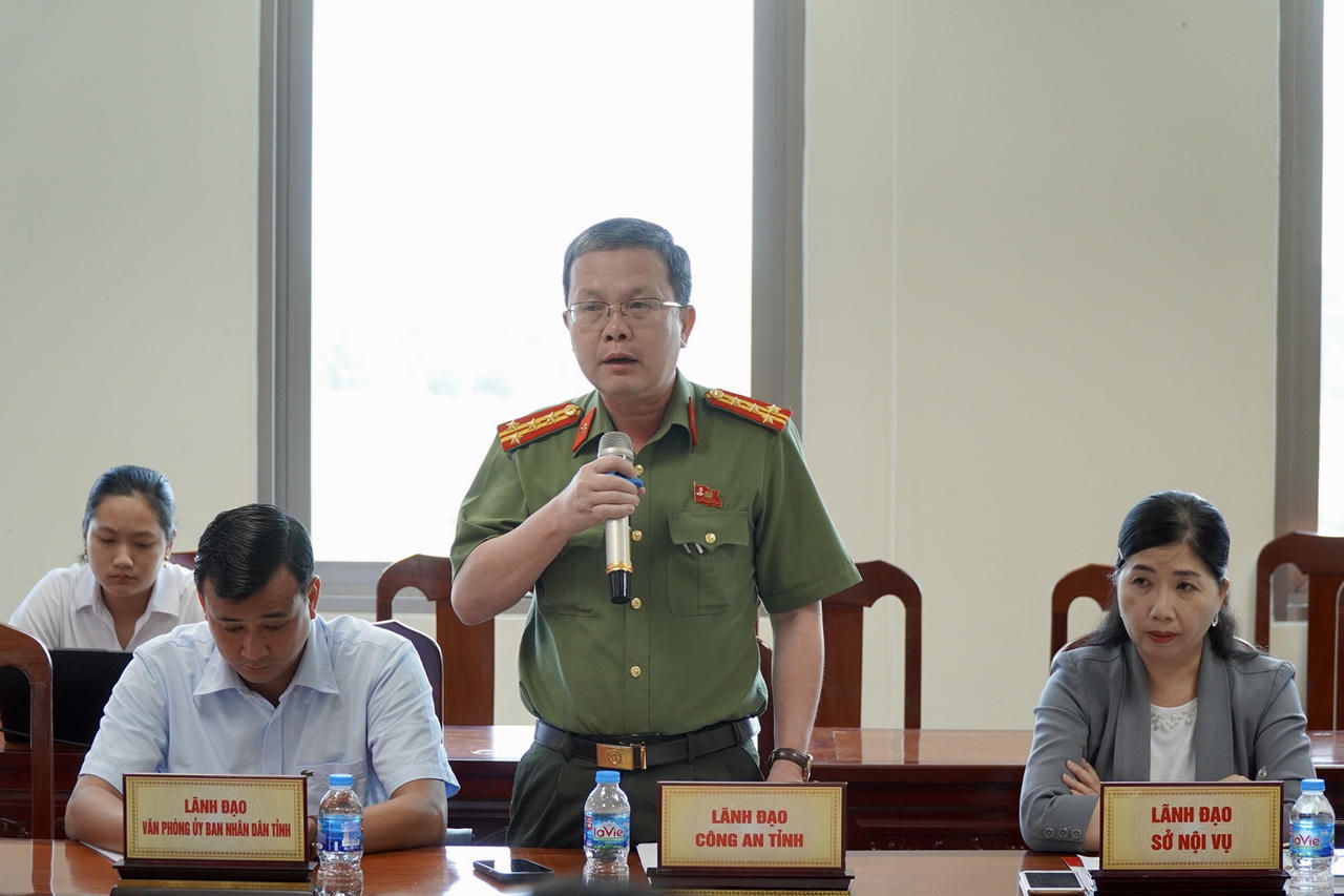 Đại tá Nguyễn Minh Tân - Phó Giám đốc Công an tỉnh Đồng Tháp.