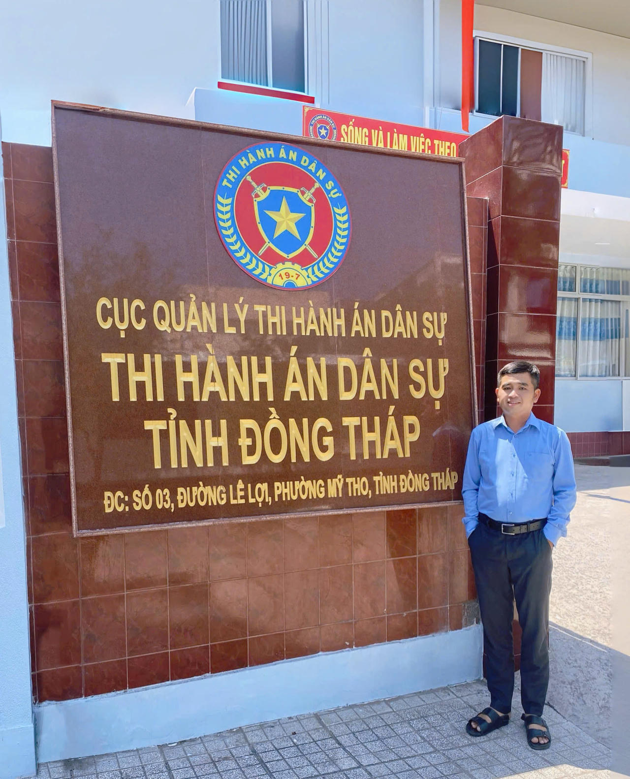 Ông Trần Hoài Phong  - Chuyên viên về Tổng hợp Thi hành án dân sự tỉnh Đồng Tháp