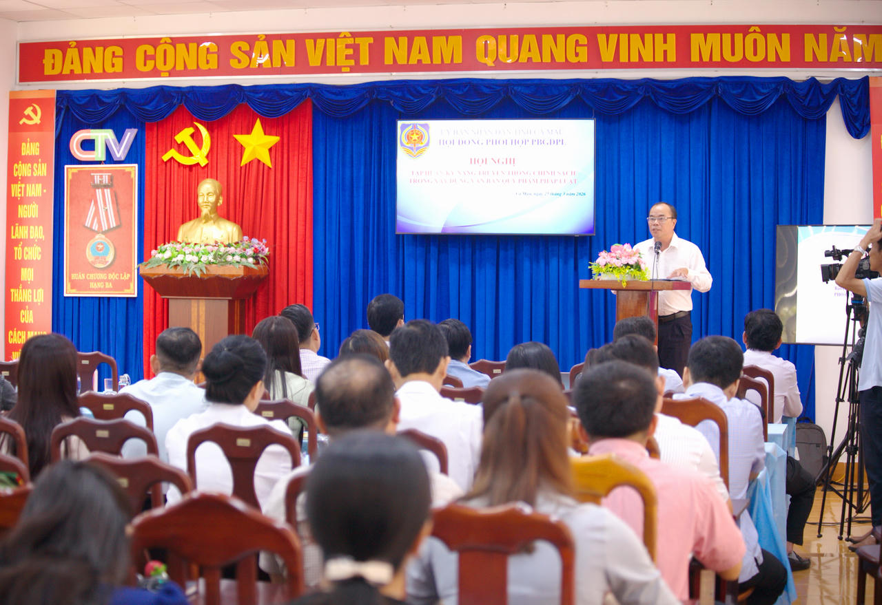 Quang cảnh Hội nghị tập huấn.