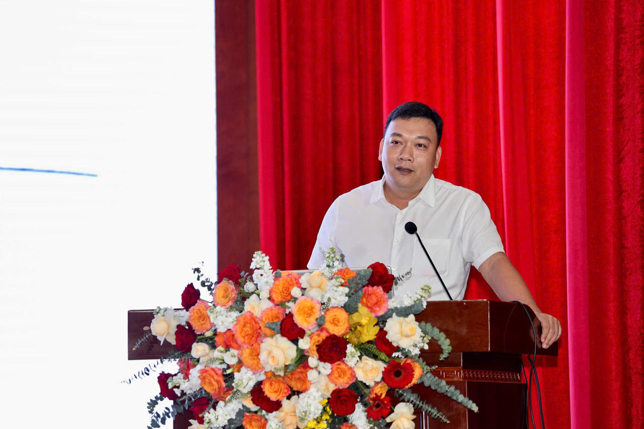 Đại diện địa phương cấp xã, phường phát biểu tại Hội nghị.