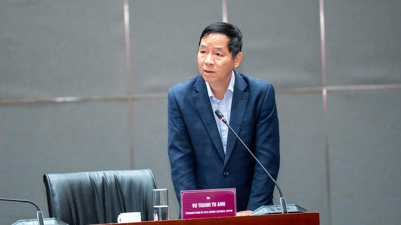 Phát biểu tại buổi làm việc, ông Vũ Thành Tự Anh cho biết chương trình LELP hướng đến nâng cao năng lực hoạch định chính sách cho lãnh đạo Lào thông qua thực tiễn tại Việt Nam.