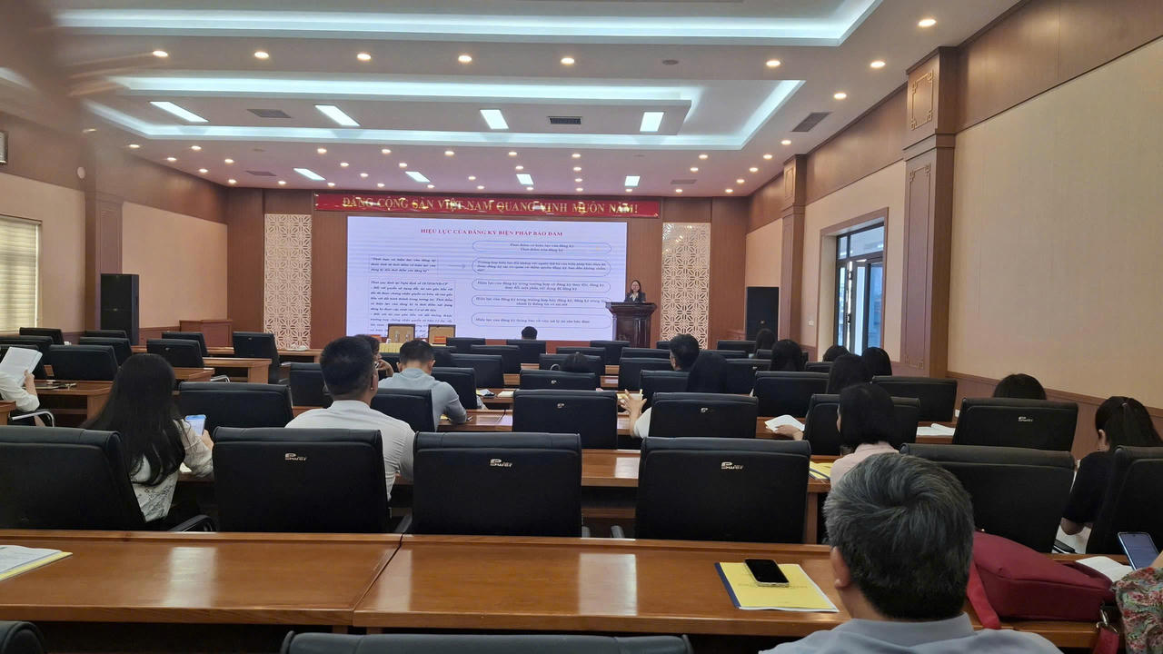 Tập huấn nâng cao hiệu quả áp dụng, thi hành pháp luật về đăng ký biện pháp bảo đảm