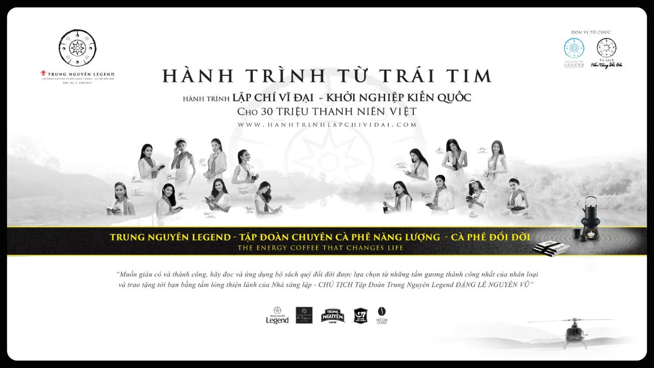 Trung Nguyên Legend tiếp tục triển khai Hành trình Từ Trái Tim