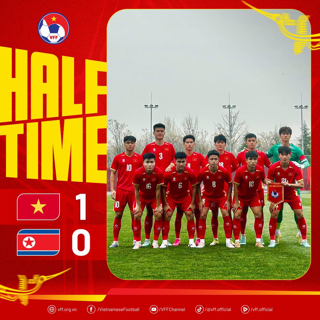 U23 Việt Nam tạo dấu ấn trong trận ra quân tại CFA Team China 2026