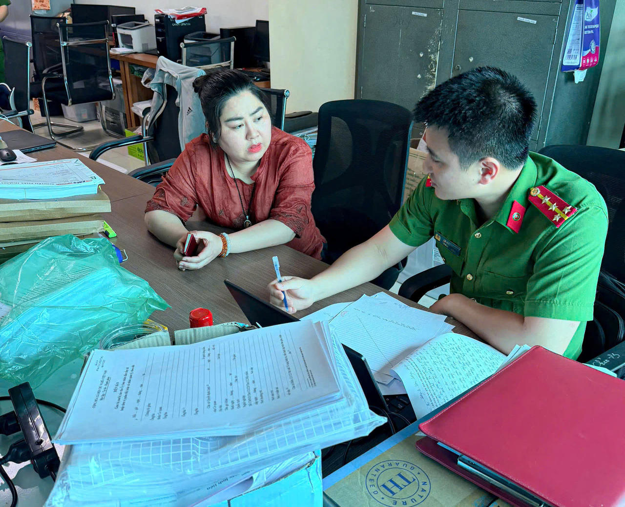 Đối tượng Nguyễn Thị Hiệp, Phó Giám đốc Công ty TNHH MTV Hiệp Hưng. Ảnh: Công an tỉnh Phú Thọ