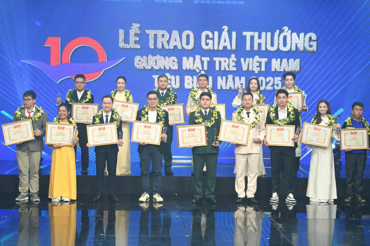 Trao giải Gương mặt trẻ Việt Nam tiêu biểu năm 2025 - tôn vinh những người góp phần kiến tạo kỷ nguyên mới