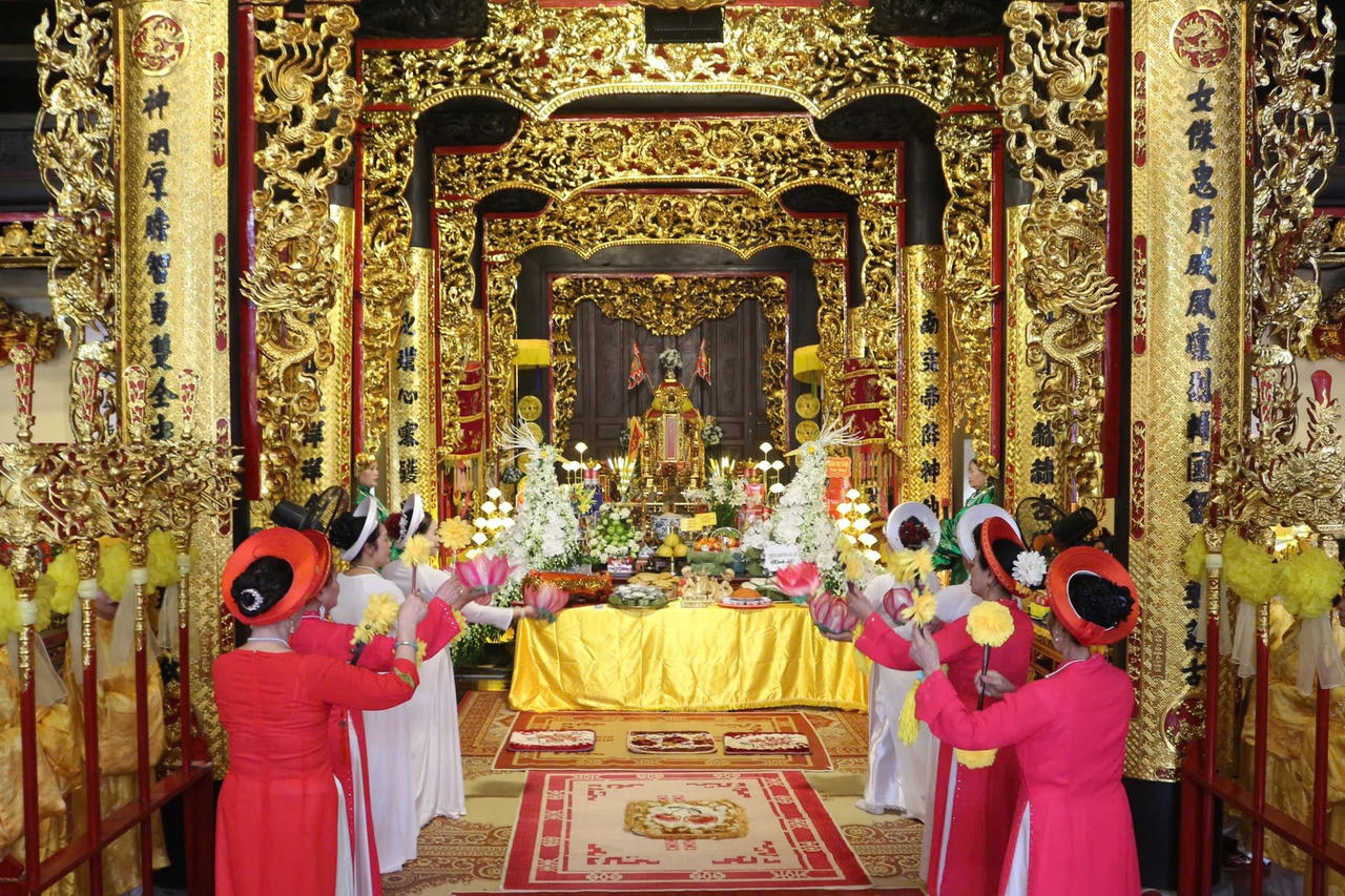 Nghi lễ tế Nữ tướng Lê Chân tại đình An Biên