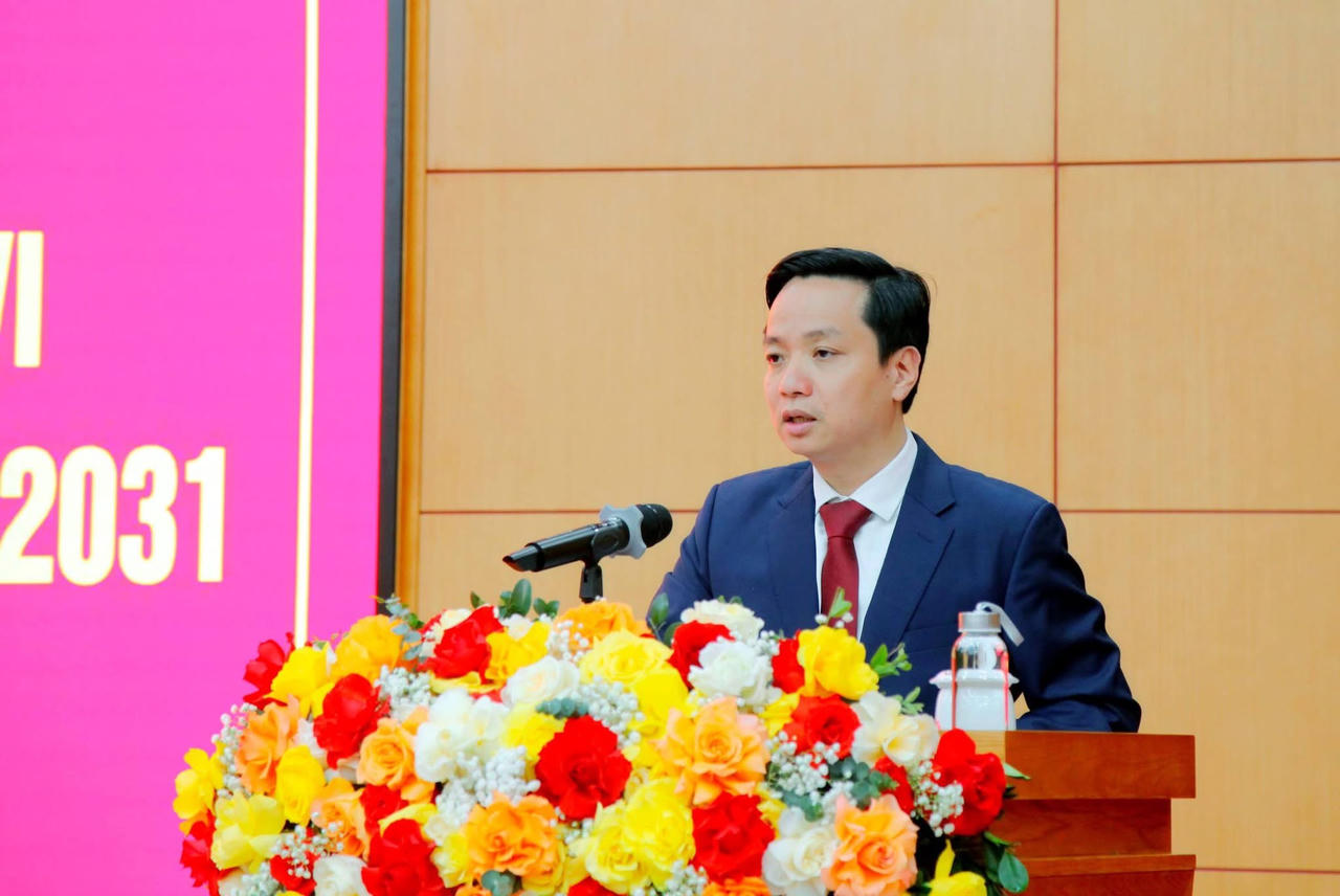 Ông Lê Hải Hoà, Chủ tịch UBND tỉnh Cao Bằng phát biểu tại buổi lễ. (Ảnh: PV)