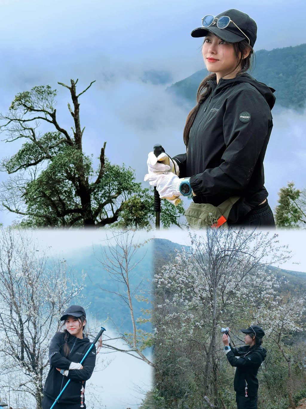 Khung cảnh Bạch Dương chinh phục đỉnh núi Tà Chì Nhù.