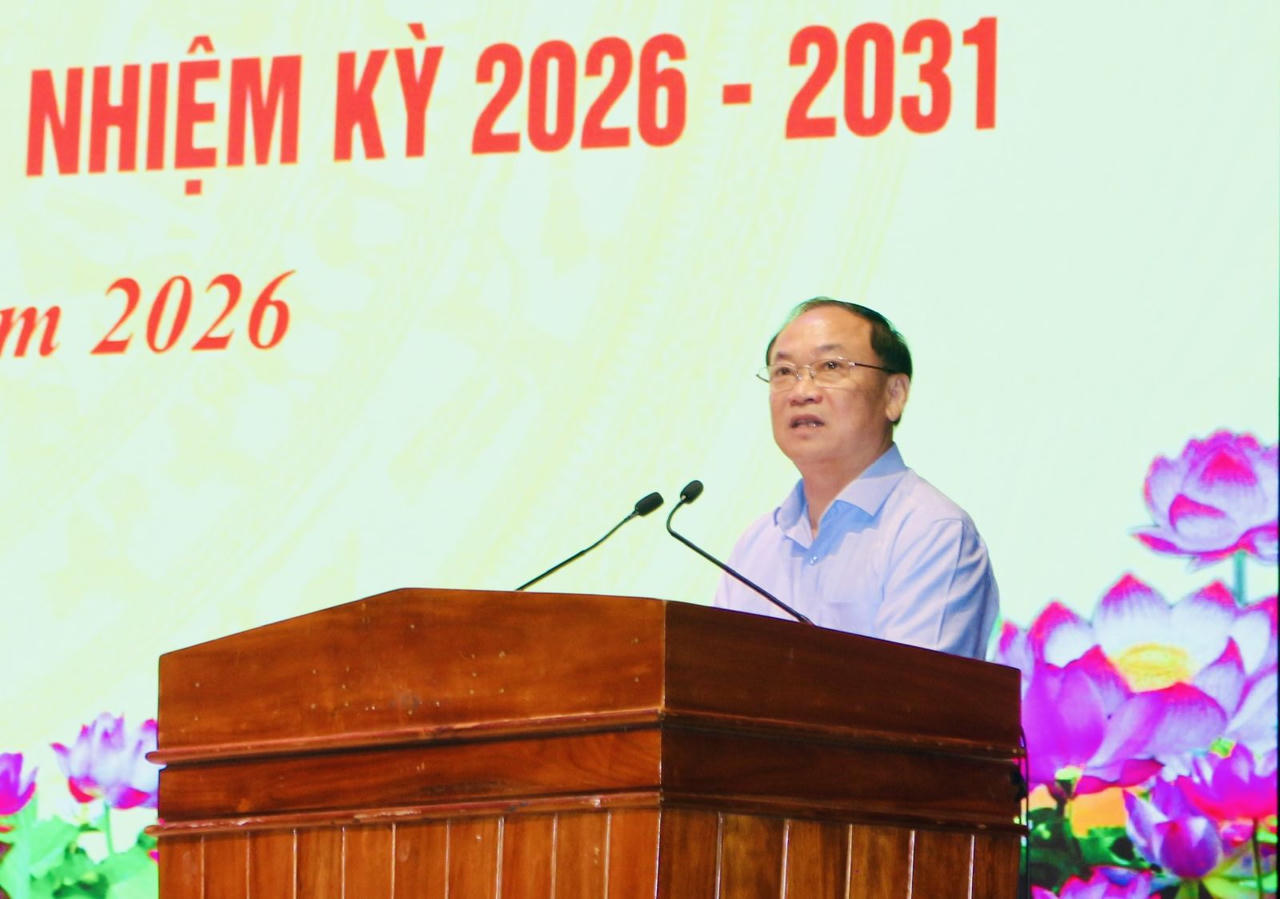 Ông Thái Đại Ngọc - Bí thư Tỉnh ủy Gia Lai phát biểu tại hội nghị.