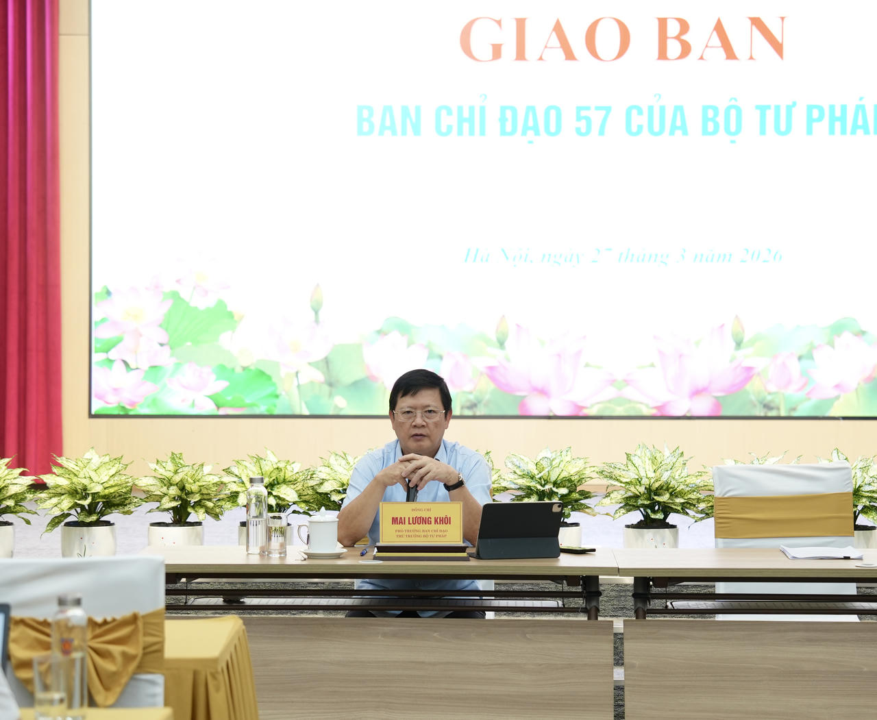 Thứ trưởng Mai Lương Khôi phát biểu kết luận.
