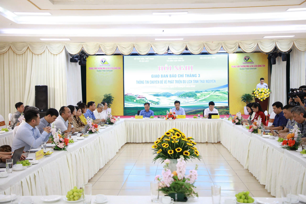 Hội nghị giao ban báo chí tỉnh Thái Nguyên tháng 3/2026.