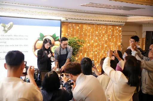 Màn trình diễn nấu ăn trực tiếp do Chef Hungazit thực hiện (ảnh BTC).