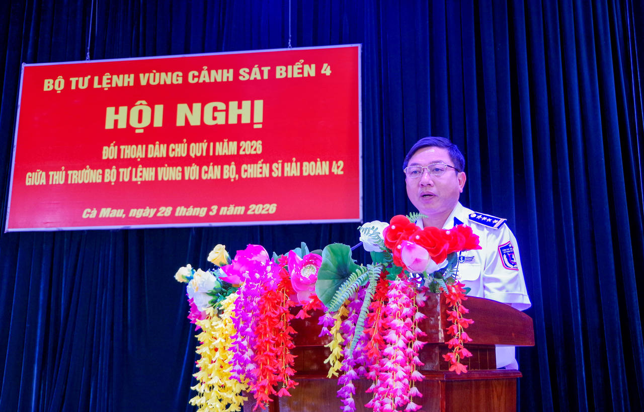 Đại tá Trần Nguyên Lai, Trưởng đoàn kiểm tra quán triệt nội dung kiểm tra đối với Hải đoàn 42