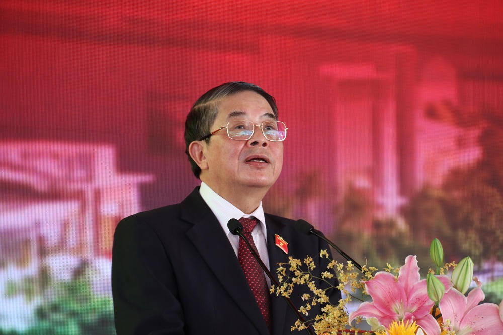 Phó Chủ tịch Quốc hội Nguyễn Đức Hải phát biểu tại lễ khởi công.